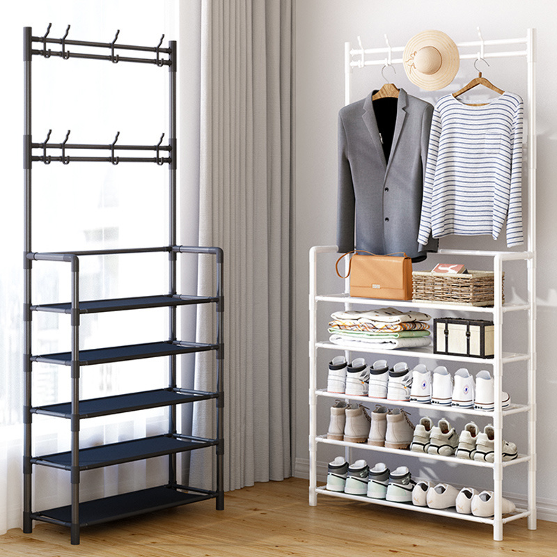 Living Room Multi Cubes Shoes Rak Sepatu Garments Clothes Rack Diy Portable Plastic Shoe Storage Cabinet Modern