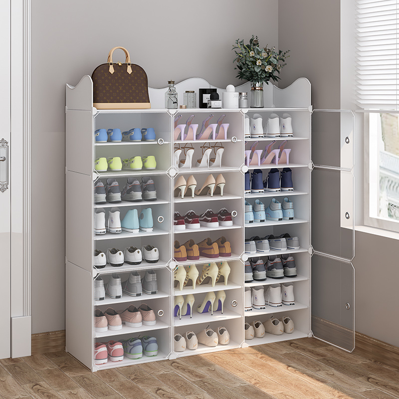 Storage Cabinet Shoe Rack Shoe Box Transparent Plastic Case Hot Sale 2023 Living Room Furniture Color Package