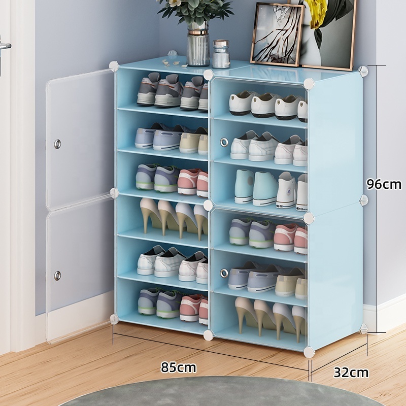 3 Layers Thin Shoe  Cabinet Furniture Shoes Storage Plastic  Home Furniture Plastic Shoe Rack