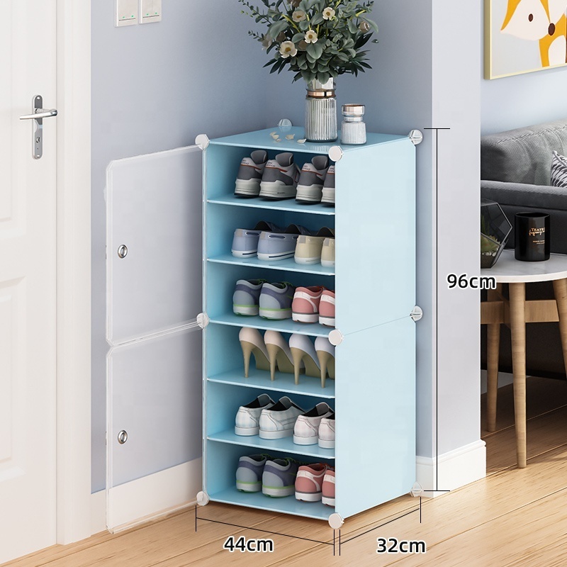 3 Layers Thin Shoe  Cabinet Furniture Shoes Storage Plastic  Home Furniture Plastic Shoe Rack