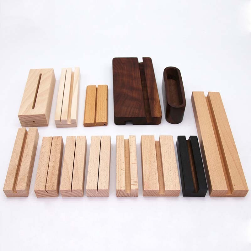 High Quality Beech Wooden Calendar Base Photo Base wooden photo stand Wooden Card Stand Wooden Display Wooden Product for Price