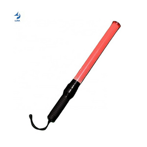 Good Quality Portable Safety Traffic Signal Stick Red Led Flash Wand Security Warning Baton Light