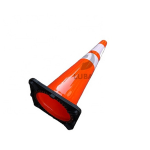 900mm Hot Sale Color Custom PVC Black Base Road Safety Orange Traffic Cone