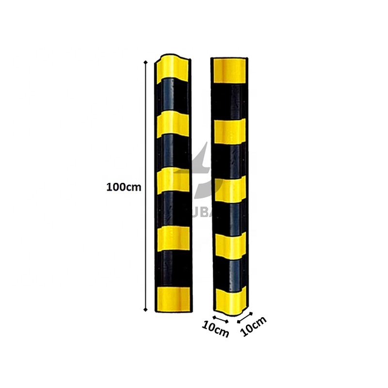 1000*100*10mm Factory Warehouse Forklifts Parking Space Lot Garage Columns Wall Corner Guard Rubber Corner Protectors