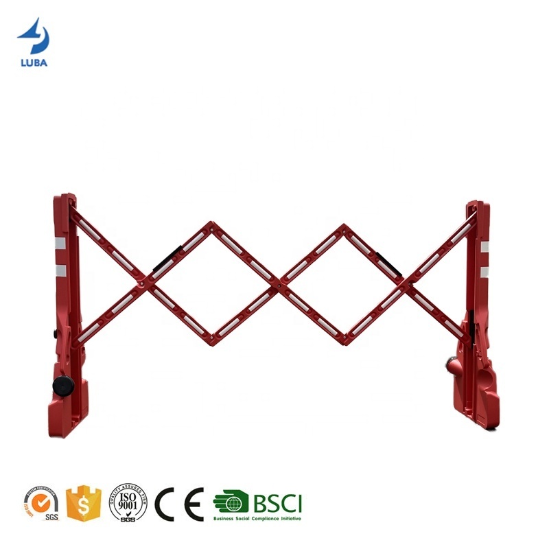 Cheap Price Fencing Expanding Security Barricade Sliding Barrier Retractable Traffic Road Safety Portable Guardrail