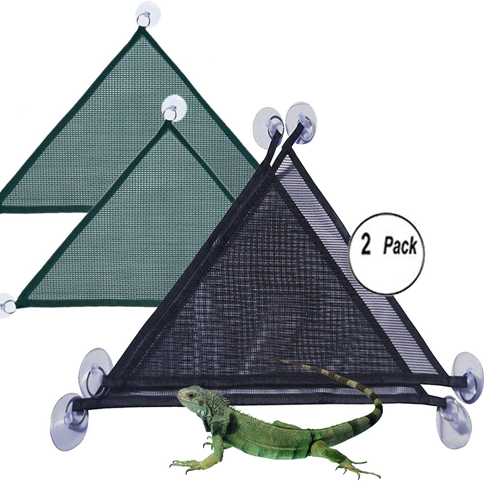 Green reptile hammock accessories for gecko 2pcs/pack