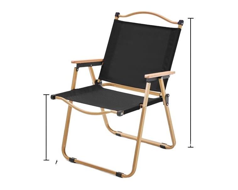 Large Wood aluminum portable folding outdoor garden chair garden camping chairs