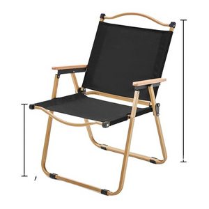 Large Wood aluminum portable folding outdoor garden chair garden camping chairs