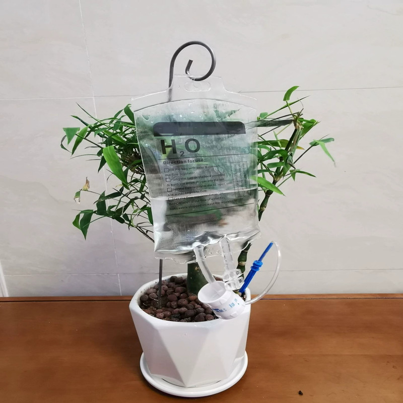 350ml Self Watering Planter Insert Spike Watering Bag Automatic Dripper Infusion Bag Life Support Plant Drip Irrigation Kit