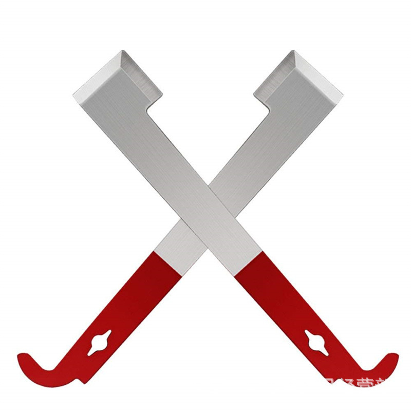 Beekeeping Equipment Red 26.6cm Stainless Bee Hive Tool Frame Lifter and Scraper J Shape Hook Beekeeper Tool Scraping Knife