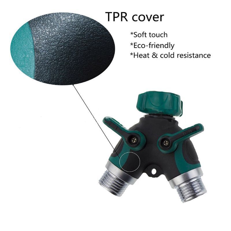 Garden Watering Two Way Hose Splitters Connector 3/4 Inch Garden Tap Water Splitter Y Conector Drip Irrigation Adapter