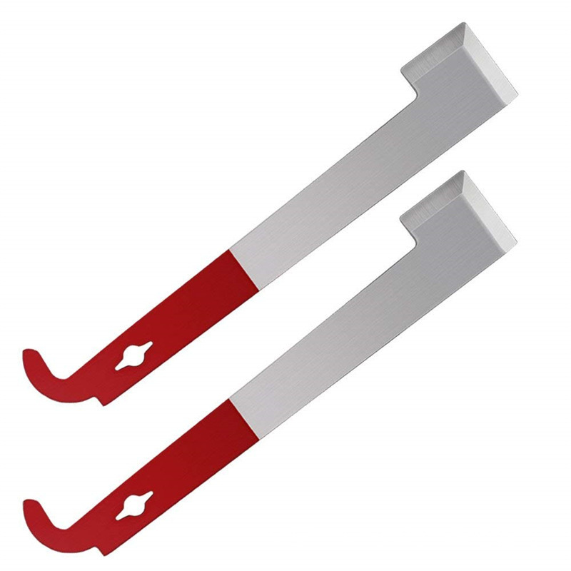 Beekeeping Equipment Red 26.6cm Stainless Bee Hive Tool Frame Lifter and Scraper J Shape Hook Beekeeper Tool Scraping Knife