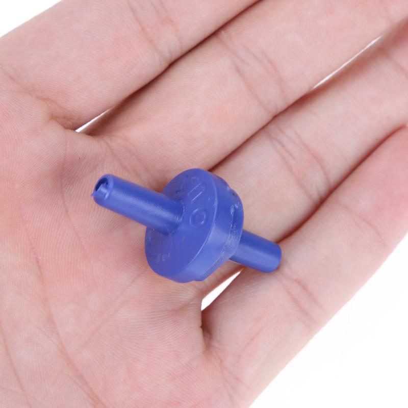 200pcs/bag one way non-return valve blue check 4mm aquarium hose valve for aquarium