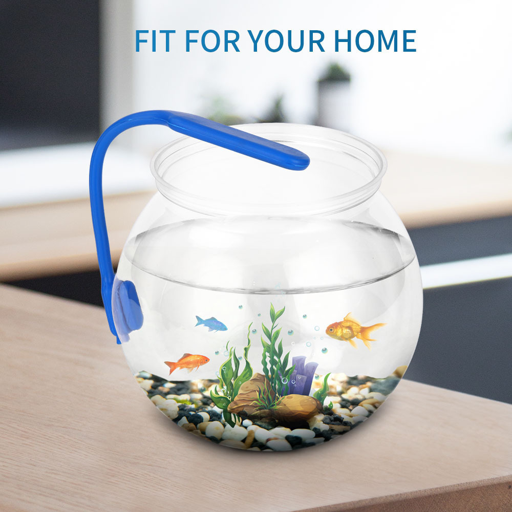 Fish Bowl Aquarium Fish Tank Round Plastic Small Plastic Home Decoration Aquariums & Accessories Wood and Glass Fish Bowl 240L