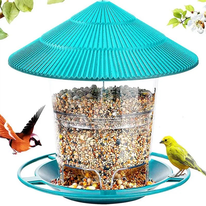 Cheap hanging plastic bird feeder squirrel proof bird feeder for outdoors hanging