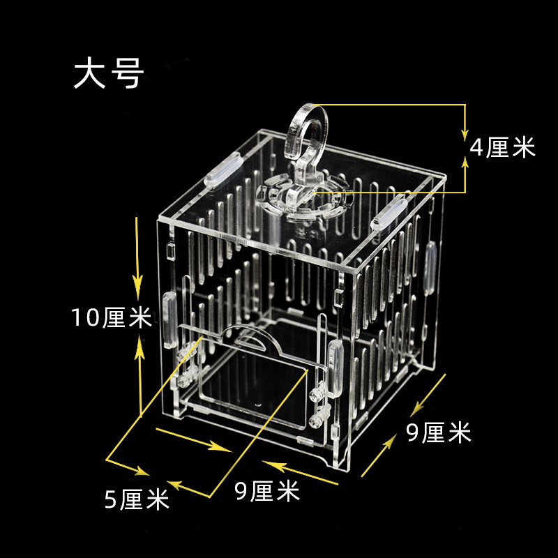 Acrylic Insect Cage House Grasshopper Cage Cricket Storage Basket Small Insect Container Animal