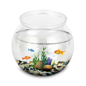 Fish Bowl Aquarium Fish Tank Round Plastic Small Plastic Home Decoration Aquariums & Accessories Wood and Glass Fish Bowl 240L