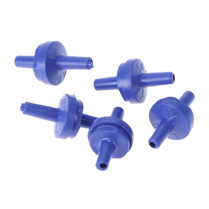 200pcs/bag one way non-return valve blue check 4mm aquarium hose valve for aquarium