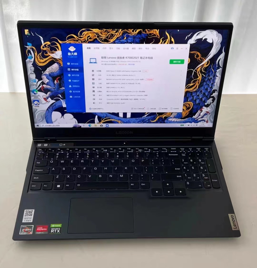 Laptop Used Core R5-5600H with 16gb ram rtx3050 high performance 512gb ssd gaming laptop for R7000