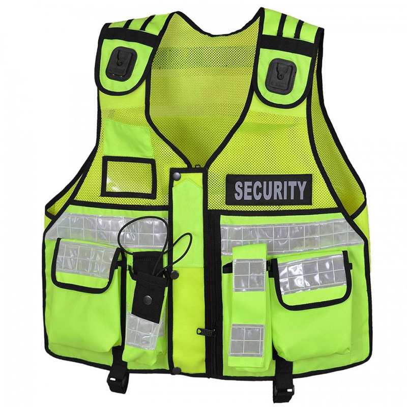 Customize Adjustable Oxford Cloth Reflective Law Enforcement Universal Vest Shoulder Security Patrol Clothing Safety Vest