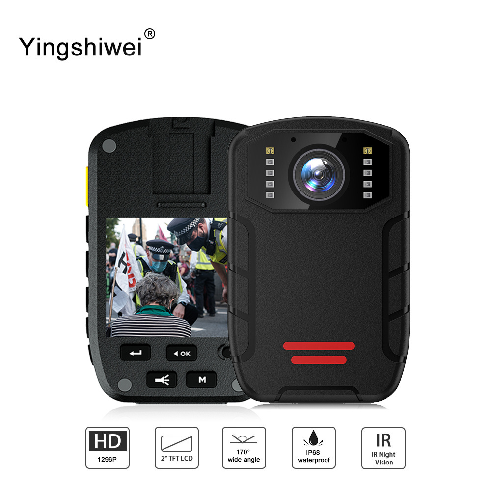 Customized high tech 1296P law enforcement equipment public security mini camcorders video body worn camera