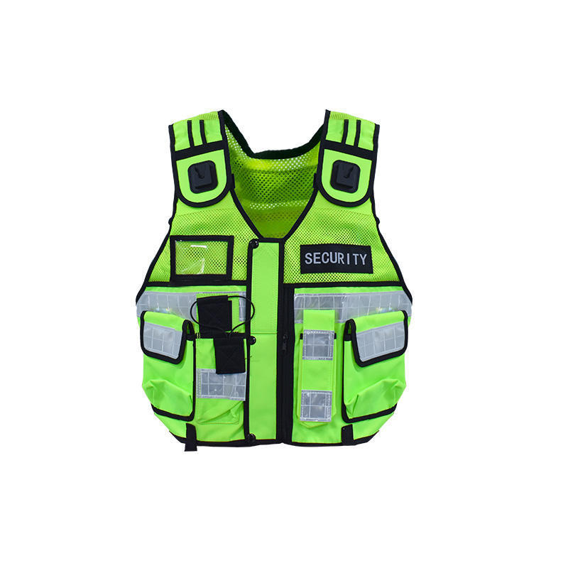 High Quality High Visibility Security Uniform Multiple Storage Pockets safety vest Law Enforcement Universal  Security Vest