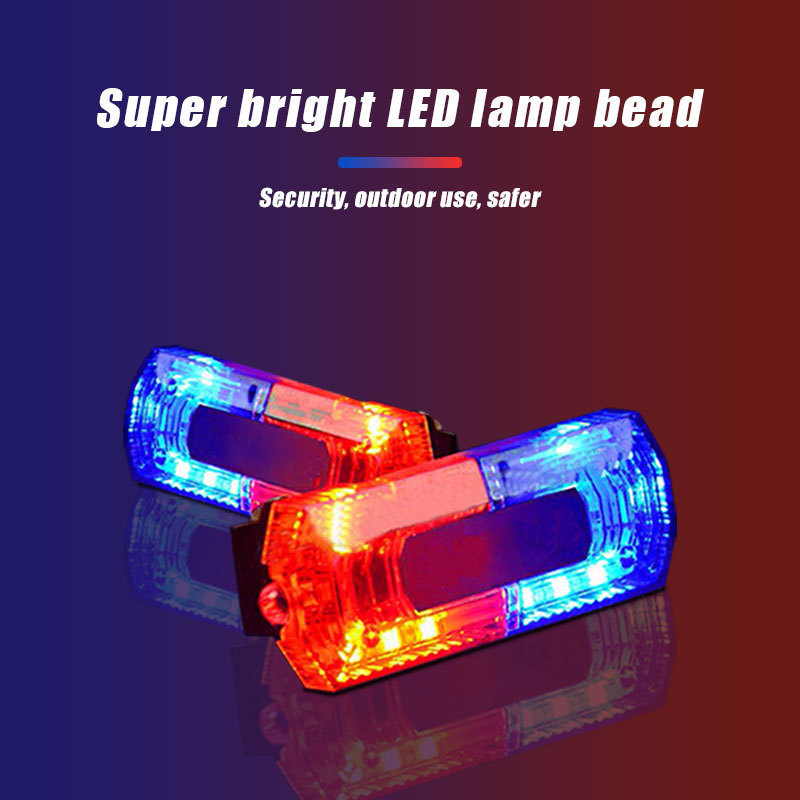 2022 New Factory Wholesale Rechargeable Shoulder Mounted Red Blue Strobe Patrol Traffic Strobe Warning Shoulder Light