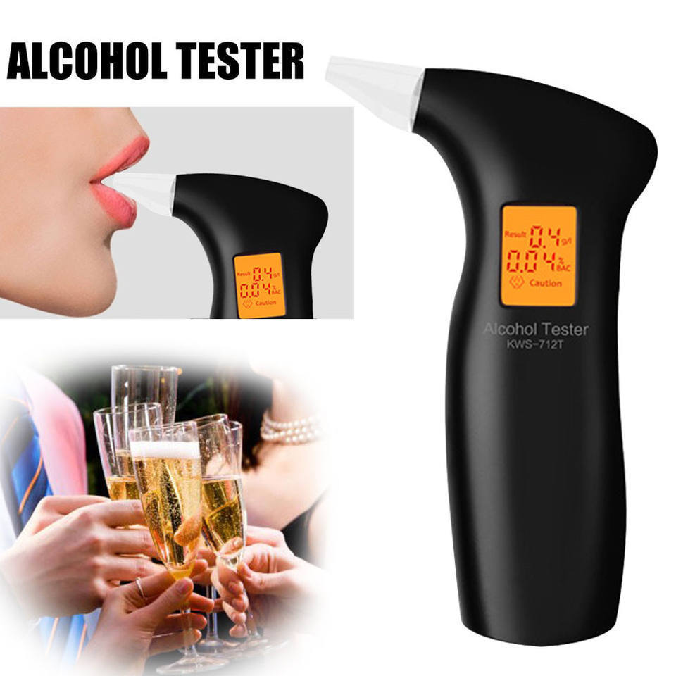 High Accuracy Digital Display Breath Drager Gas Detector Portable Pocket Digital Alcohol Detector Breathalyzer Alcohol Tester