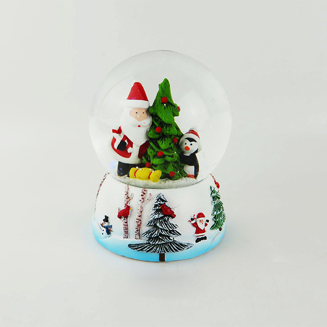 Wholesale Cheap Custom Made Snow Globe Glass With Blowing Snow