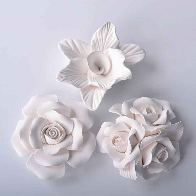 Hanging Scented Flower Car Aroma Diffuser Gypsum Ornaments Air Freshener Scented Gypsum Diffuser