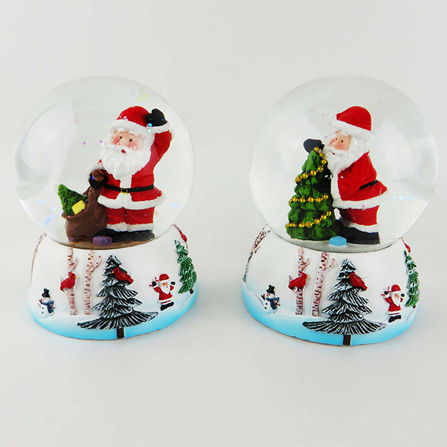 Wholesale Cheap Custom Made Snow Globe Glass With Blowing Snow