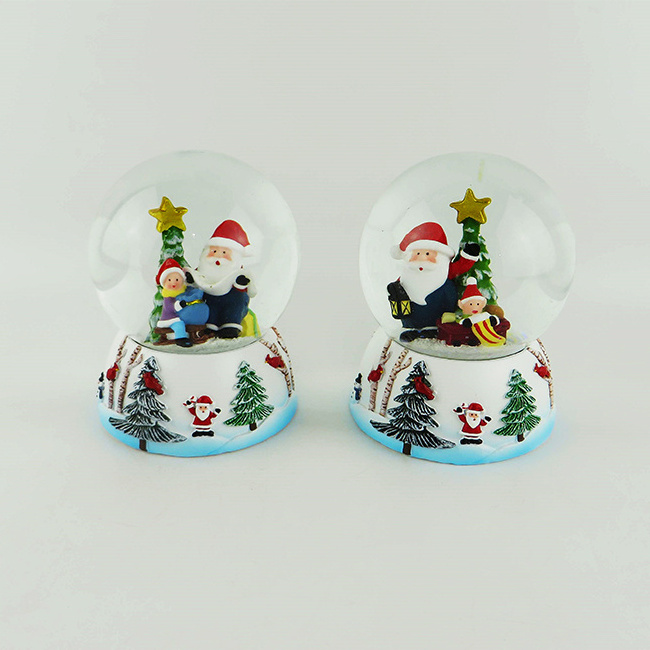 Wholesale Cheap Custom Made Snow Globe Glass With Blowing Snow