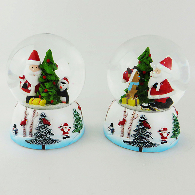 Wholesale Cheap Custom Made Snow Globe Glass With Blowing Snow