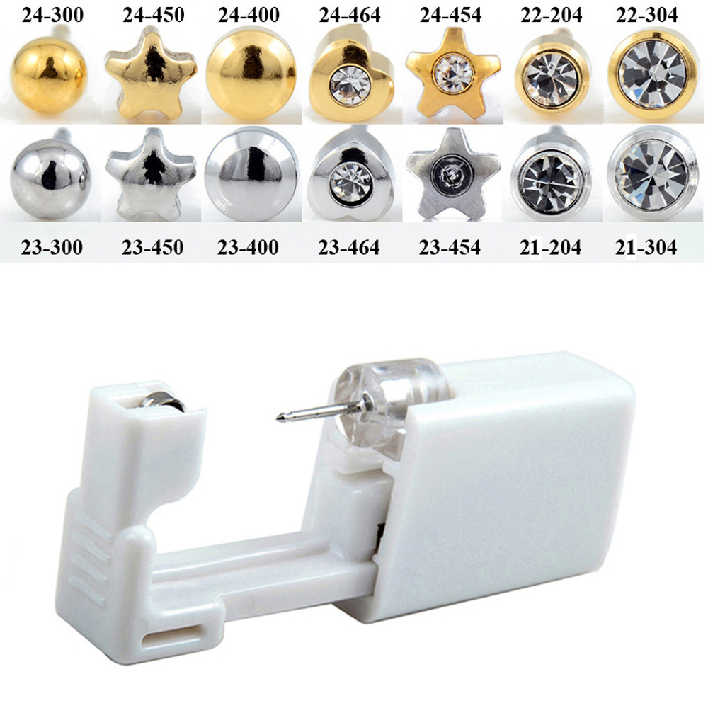 LC Products China Wholesale Top Quality Ture Gold Plating Stainless Steel Ear Piercing Gun