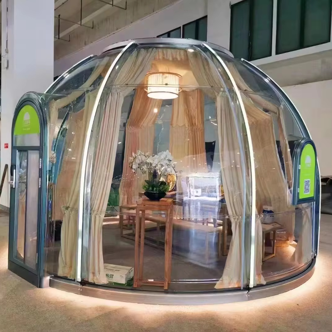 High Quality 2024 Luxury Geodesic Camping Outdoor Bubble PC Event Transparent stargazing domes Tent Glamping Pod