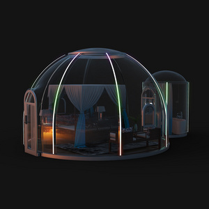 Luxury modular prefab house dome transparent tent