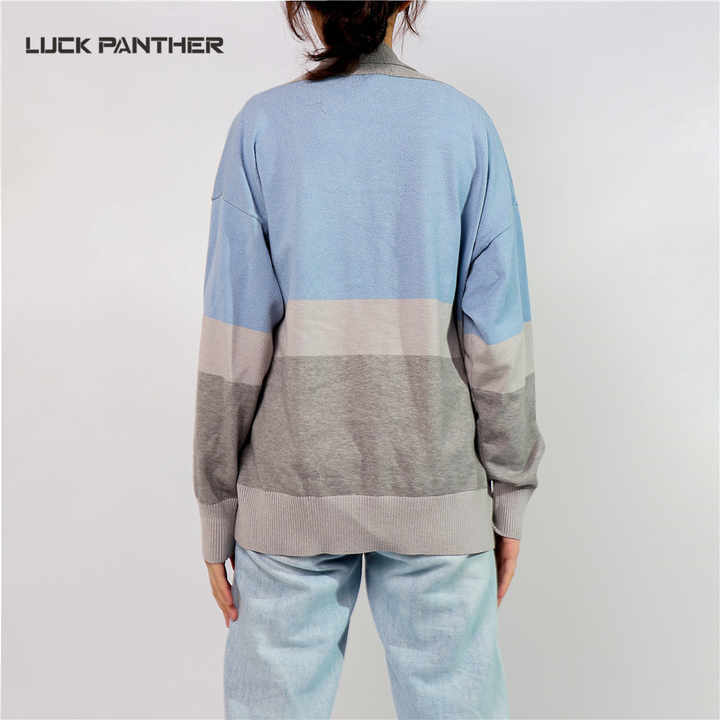 Luckpanther OEM Custom Women Cardigan Sweaters Long Sleeve Sweater Coat Outwear Tops Casual Loose Sweater With Pockets