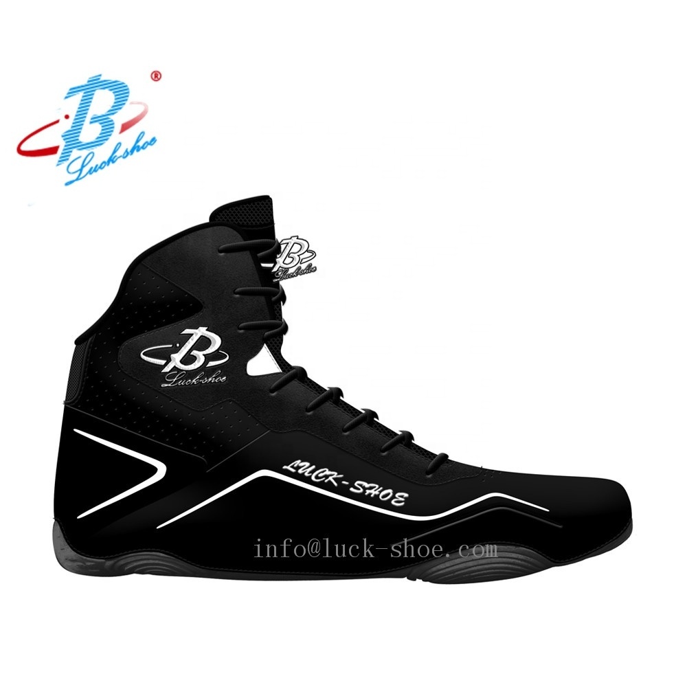 Make your own  top quality men wrestling shoe for club fighting shoes wholesaler  free design pro wrestling boots