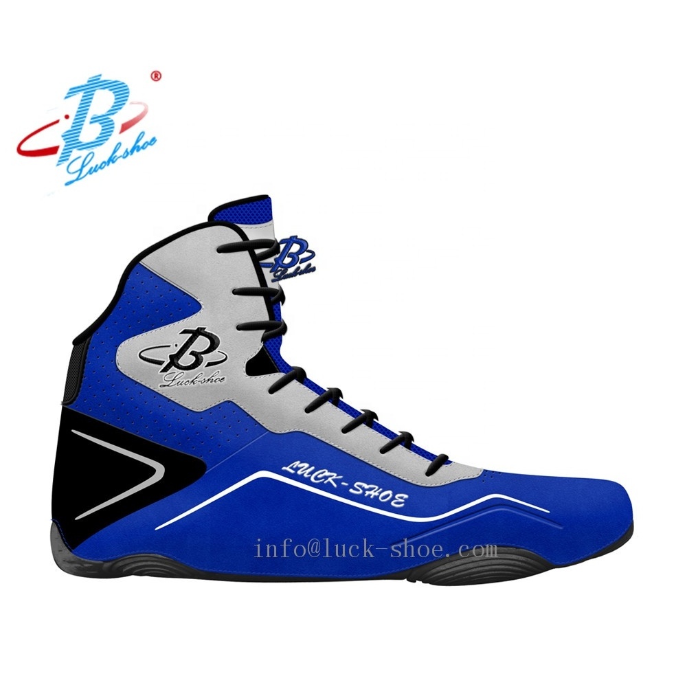 Make your own  top quality men wrestling shoe for club fighting shoes wholesaler  free design pro wrestling boots