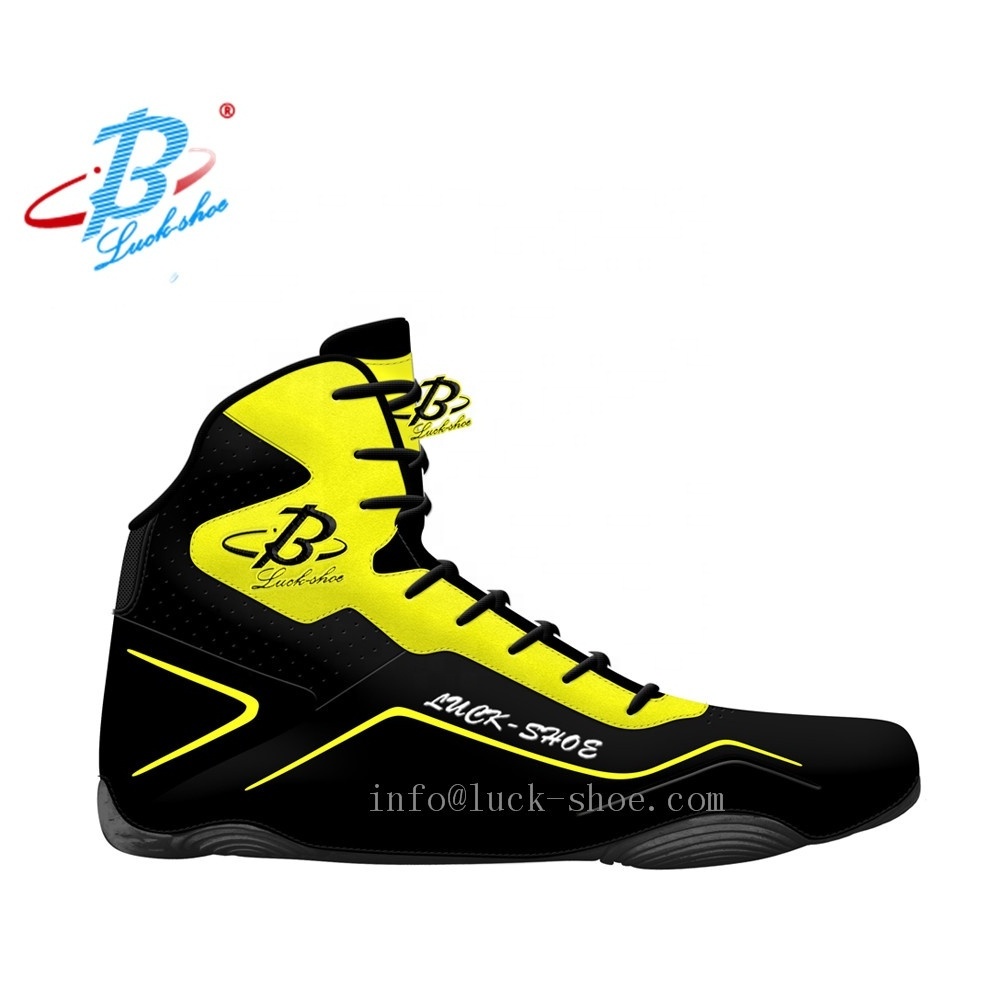 Make your own  top quality men wrestling shoe for club fighting shoes wholesaler  free design pro wrestling boots