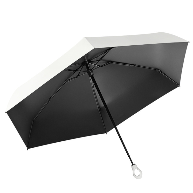 N100-2 New Capsule Umbrella Five-fold Six-bone Ultra-light Mini Vinyl Sun Protective Sun Umbrella Folding Gift Umbrella