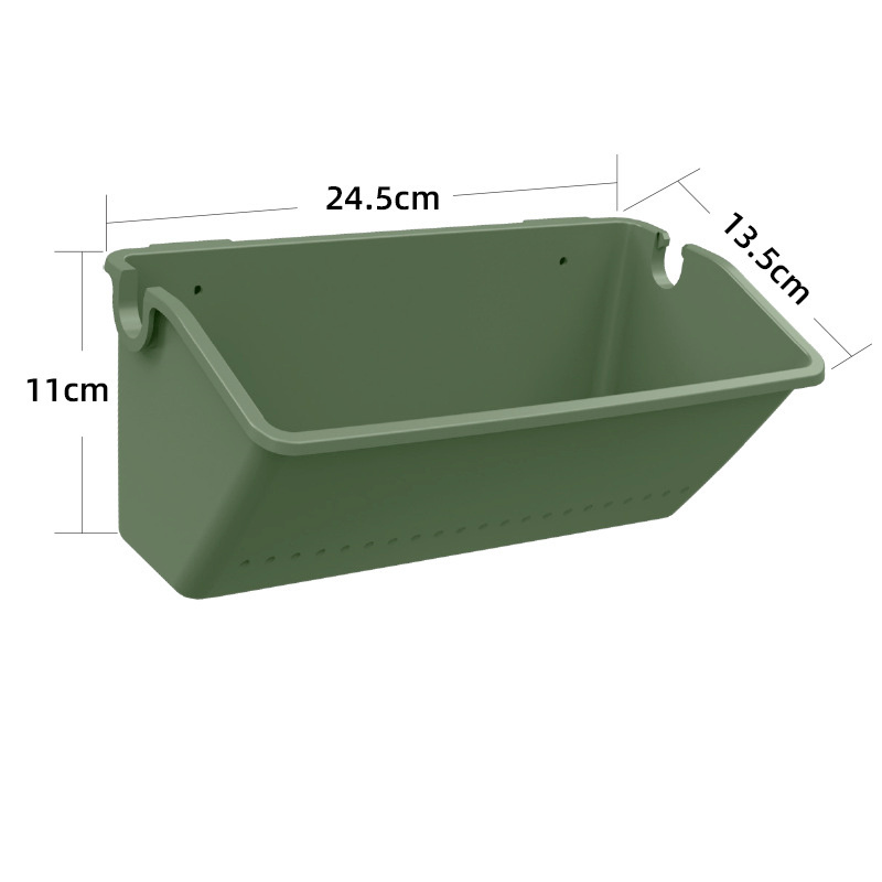 Hot Selling Plastic Flower Pots Plastic Container for Plants Wall Hanging Green Plastic Hanging Pots for Plants