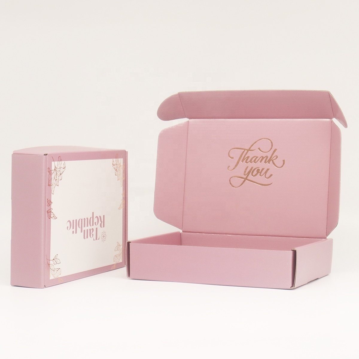 Custom Printing Recycled Hot Pink Mailers Printing Packaging Box Card Box Packaging Private Label Shipping Boxes