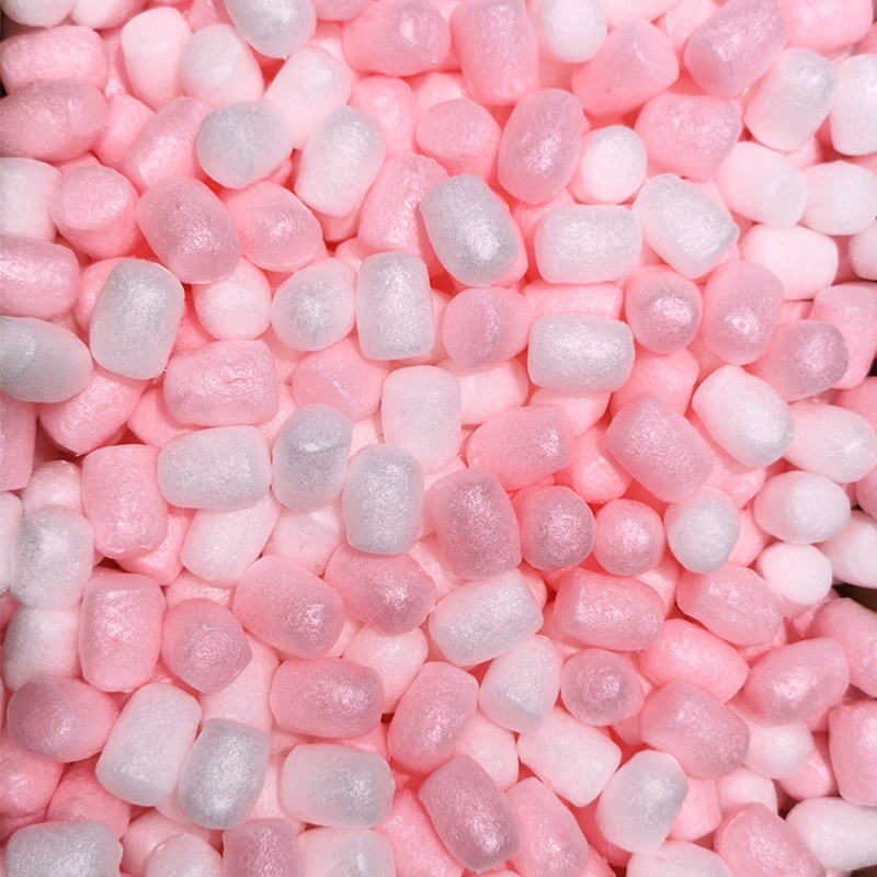 Heart Shape Packaging Foam Biodegradable Packaging Material Corn Starch Pink Box Packing Peanuts For Shipping Decorated Gift Box