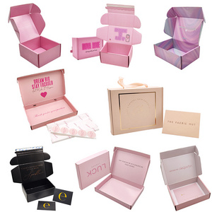 Free Sample Customize Luxury Pink Big Cajas Boxes De Carton With Logo Packaging Gift Boxes For Small Business