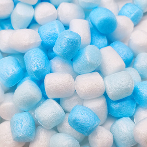 Hot Selling Eco-friendly Corn Starch Shipping Foam Packing Peanuts Dissolvable Shockproof Packing Material Blue Packing Peanuts