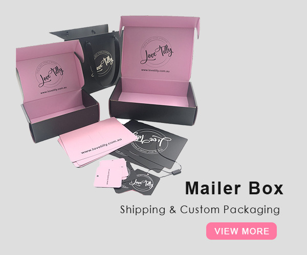 Design Packaging Cardboard Gift Boxes Custom Unique Rose Gold Foil Light Pink Corrugated Shipping Mailer Box Custom Printed