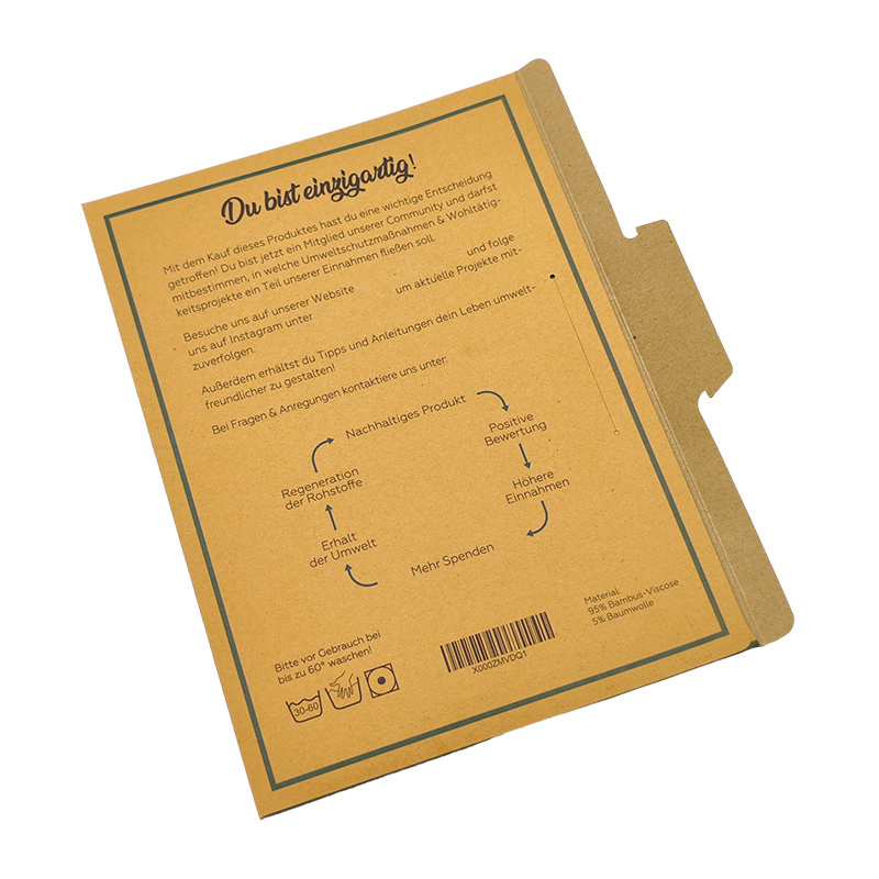 Customrecycled A4 Manila Plug-In Seal Envelope Cardboard Eco-Friendly Printing Kraft Brown Paper Mailing Packaging Envelops