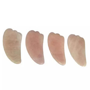 Natural Rose Quartz Gua sha  Facial Eyes Scraping  SPA Massage Tool Health Care Beauty Acupoints Plate