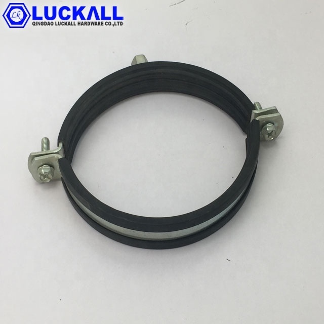 High Quality Stainless Steel 304 Hanging Clamp For Pipe Fitting With Rubber Line Split Pipe Clamp 3